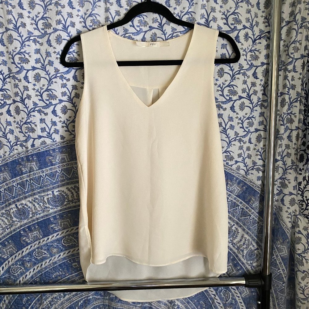 Cream Chiffon Top